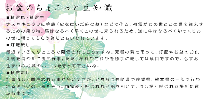 お盆の小豆知識